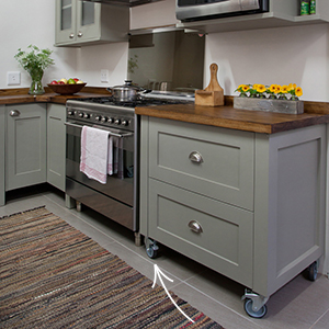 Unit on castors