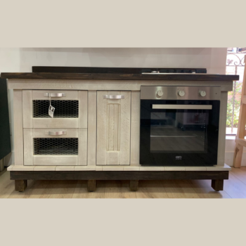 Stove Unit with built-in hob and oven