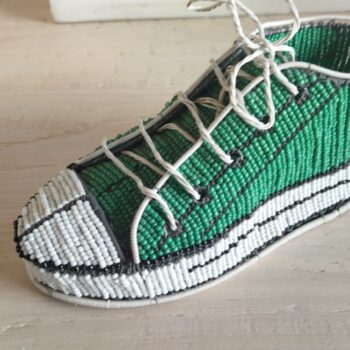 Green Beaded Takkie