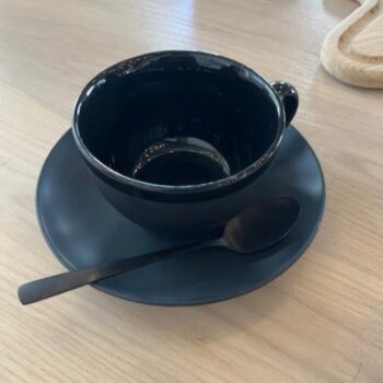 Black Tea Cup and Saucer Set