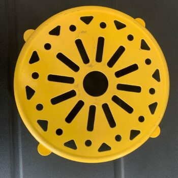 Metal Pot Stand - Yellow