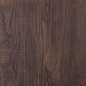 Dark stained pine