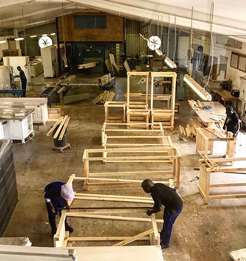 Construction - Milestone Kitchen being constructed