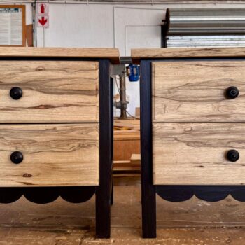 Black Ofram Bedside Tables