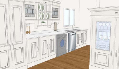 French Flair - Gauteng 3D Layout of a French Flair Kitchen - Gauteng