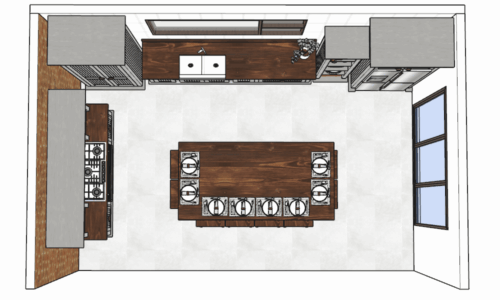 African Allure Kitchen - Machadodorp 3D Layout of an African Allure Kitchen - Machadodorp