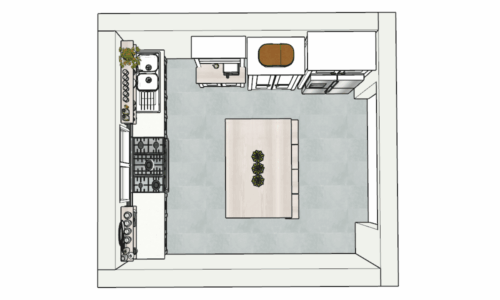 Swedish Style - Hermanus 3D Layout of a Swedish Style Kitchen - Hermanus